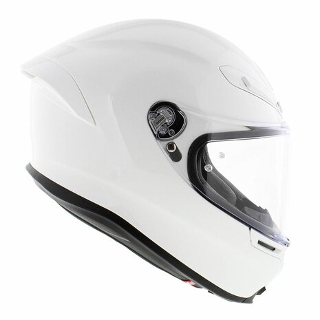 Agv K S Mono Glans Wit Motorhelm Helmspecialist