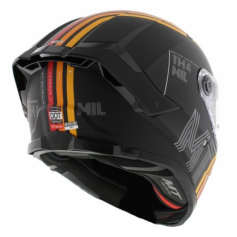 Mt Thunder Sv Integraal Helm Mil Mat Zwart Helmspecialist