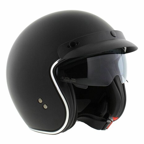 Vito Jet helm Le Mans Special mat zwart 