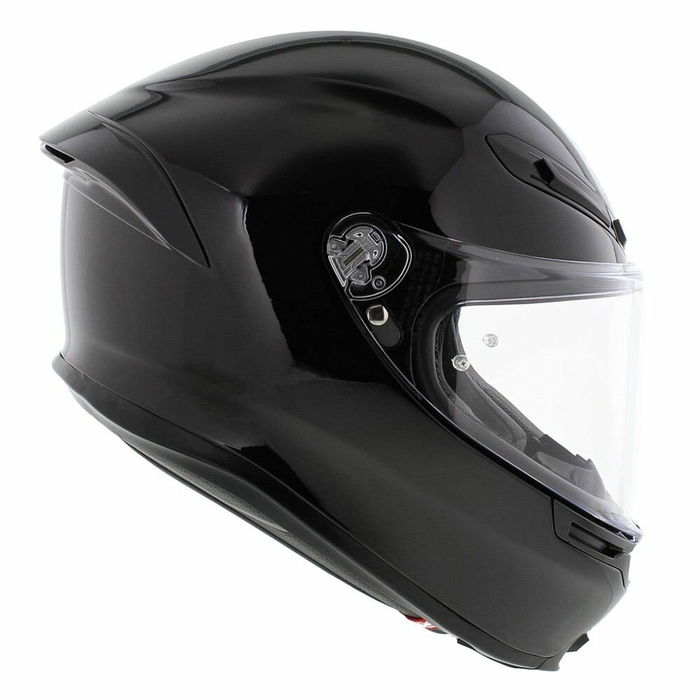 AGV K1-s ECE 22.06 Solid Gloss Black Full Face Motorcycle Helmet, 2206