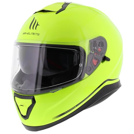 Nieuwjaar personeelszaken Aziatisch MT Thunder III SV helm fluor geel - Helmspecialist
