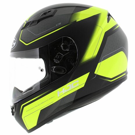 HJC CS15 Inno motorhelm scooterhelm mat zwart geel - Helmspecialist