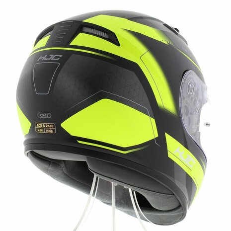 HJC CS15 Inno motorhelm scooterhelm mat zwart geel - Helmspecialist