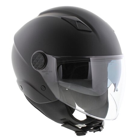 Vito jet helm Sarenta mat zwart