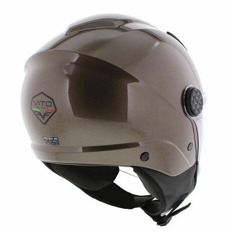 Vito jet helm Sarenta Brons Bronzo