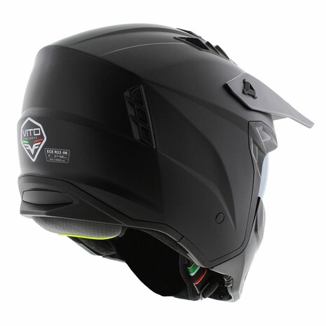 Vito Jet Predator helm mat zwart