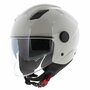 Vito jet helm Sarenta glans wit/grijs (off white)