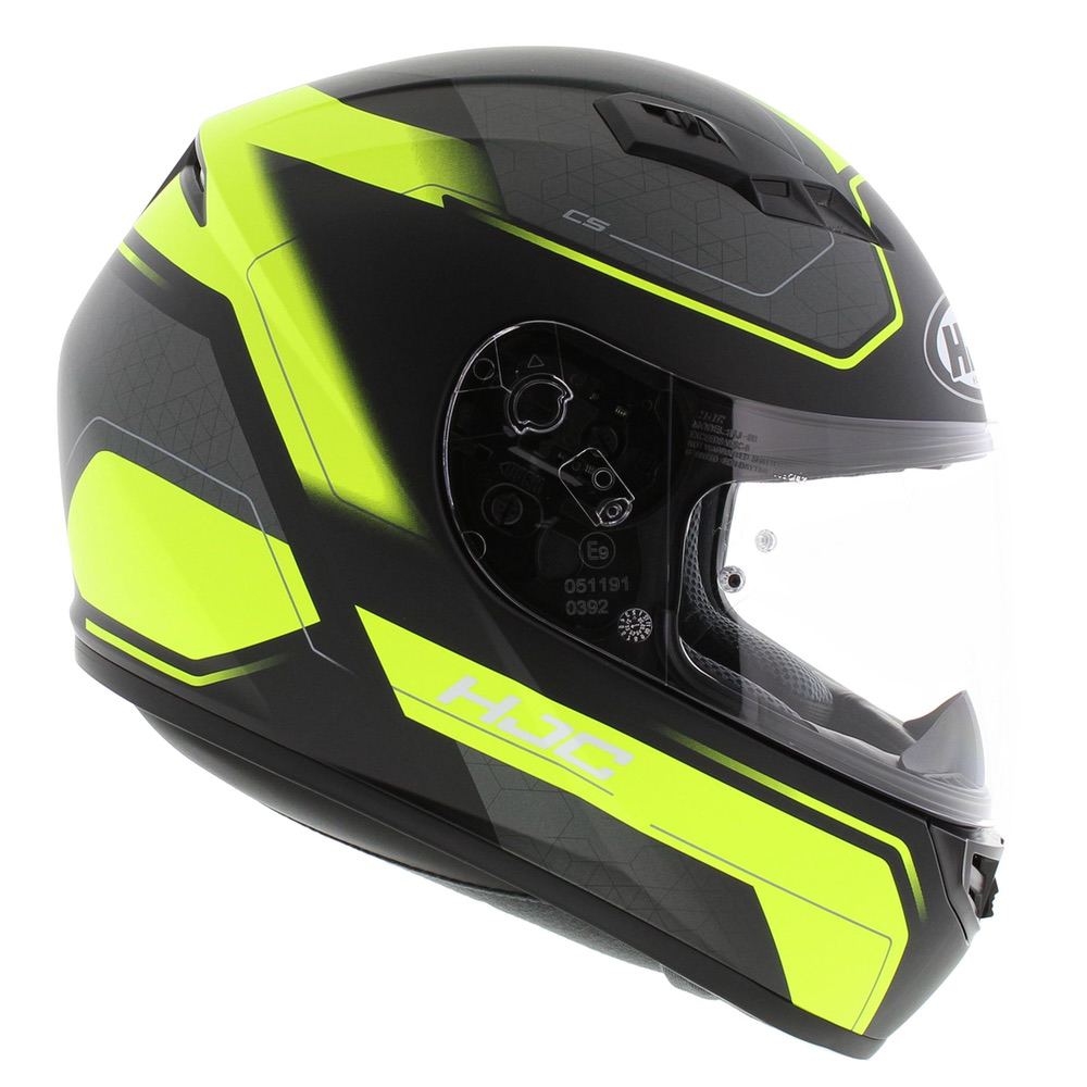 HJC CS15 Inno motorhelm scooterhelm mat zwart geel - Helmspecialist